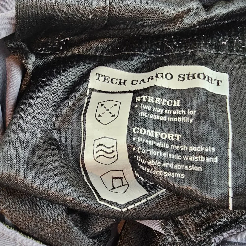Orvis Shorts Mens 36 Gray Tech Cargo Stretch Hiking Outdoors Performance Gorp